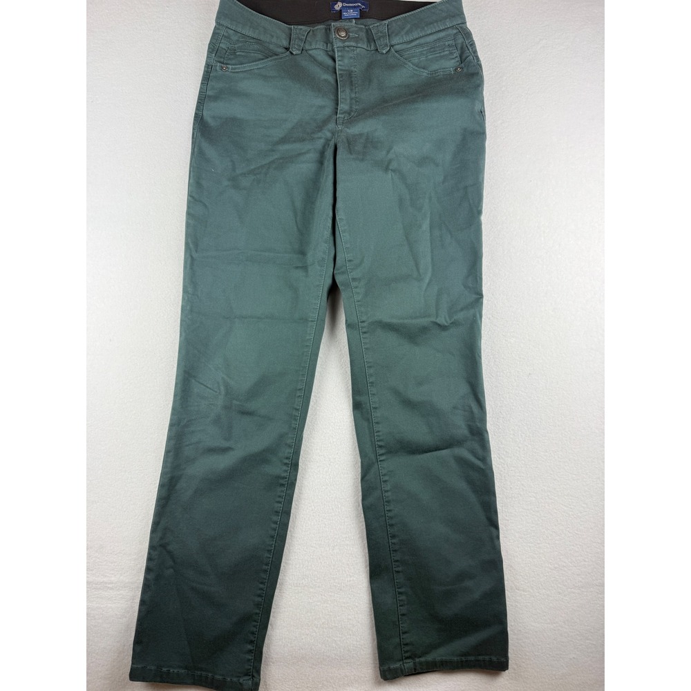 Democracy Ab solution Straight Leg Pants Green Teal Size 12 B1560VMX2